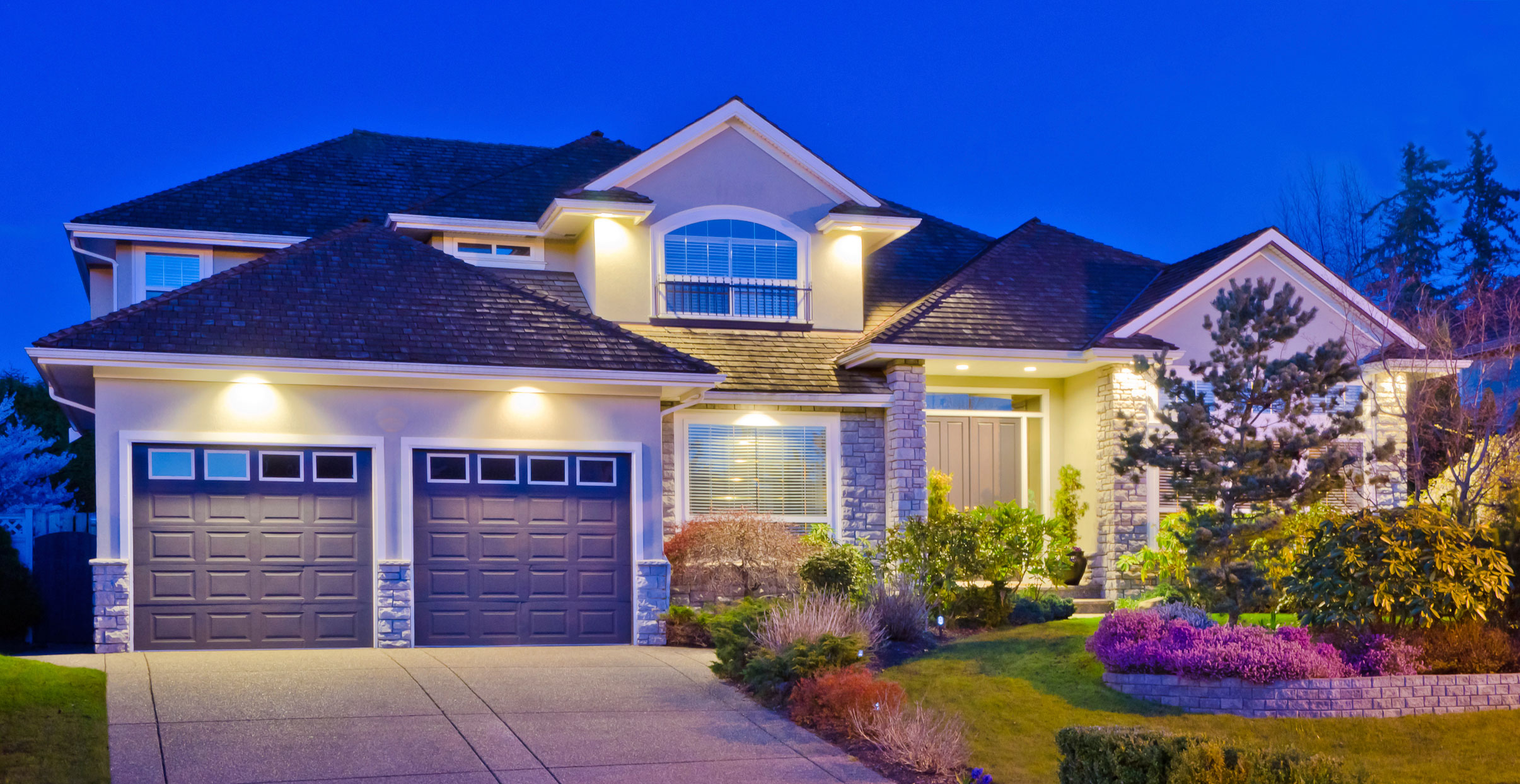 Home at dusk